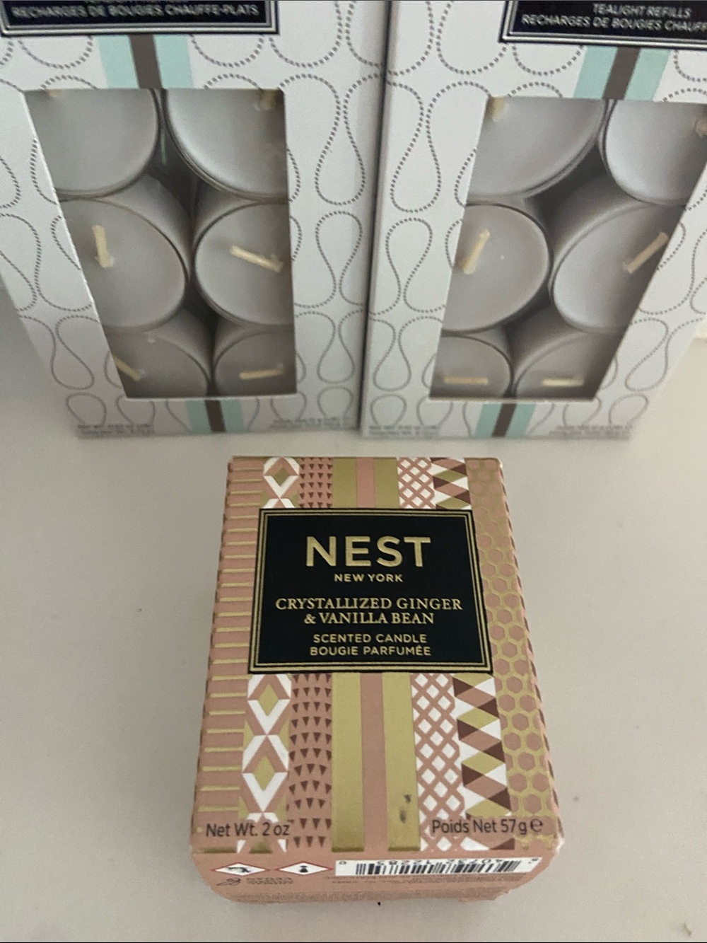 NEST Fragrances White Tea & Rosemary Tea Light Candles - Set of 2 (White) - Picture 16 of 16
